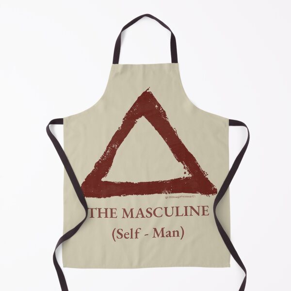 Item preview, Masculine - Neolithic Cipher - Self and Man - Minimalist T-Shirt - #1 designed and sold by Message from Earth.