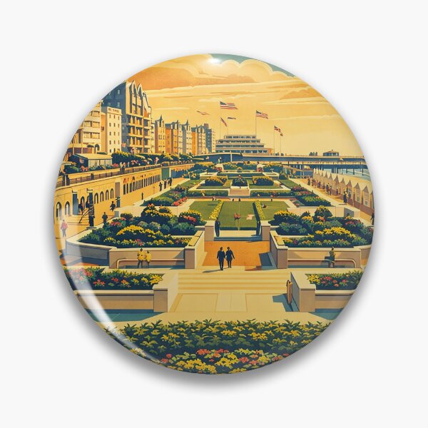 Item preview, Brighton Sunken Gardens from the 1940's designed and sold by The Deco Bureau.