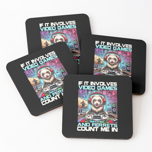 Item preview, If It Involves Video Games and Ferrets Funny Gamer Animal  designed and sold by FGTV2021.