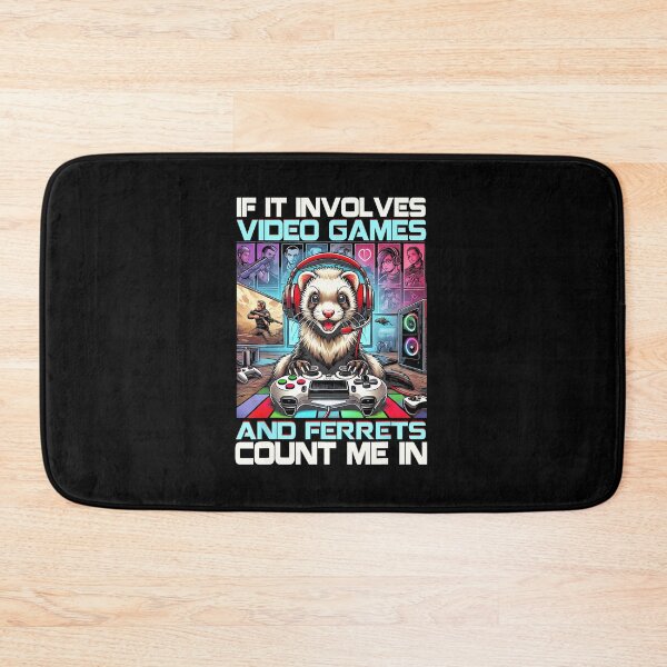 Item preview, If It Involves Video Games and Ferrets Funny Gamer Animal  designed and sold by FGTV2021.