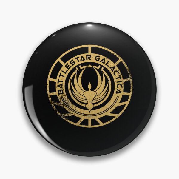 Item preview, Battlestar Galactica Patch Distressed Logo designed and sold by CMSenseiStore.