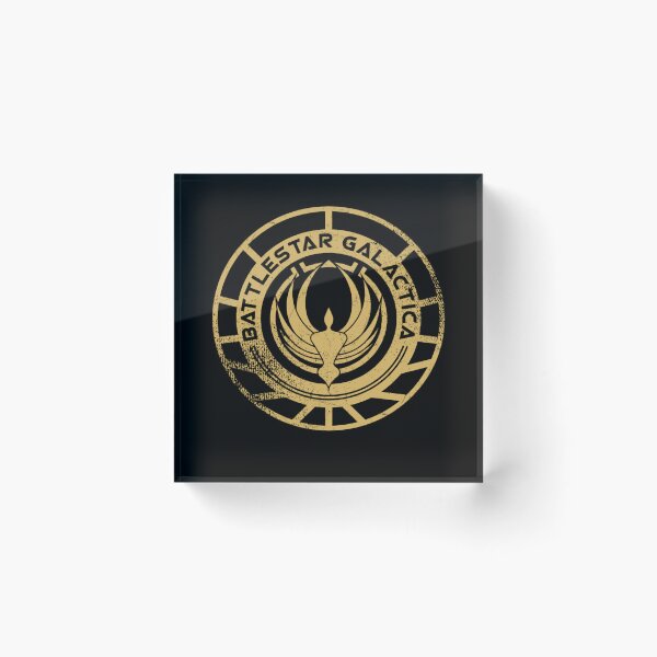 Item preview, Battlestar Galactica Patch Distressed Logo designed and sold by CMSenseiStore.