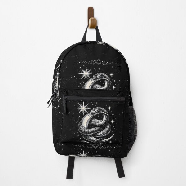 Item preview, Celestial Serpent II: Mystic Moon and Cosmic Snake Engraving designed and sold by Studio77-Gothic.