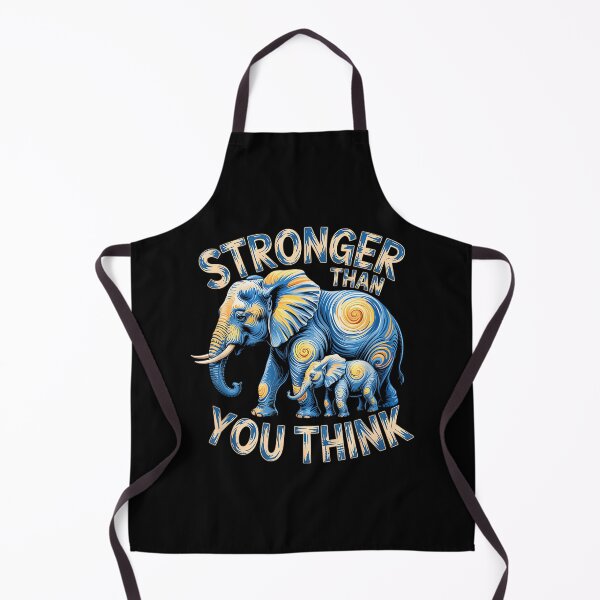 Item preview, Stronger Than You Think Affirmation Wear Baby Elephant Cute designed and sold by CherylCGarrison.