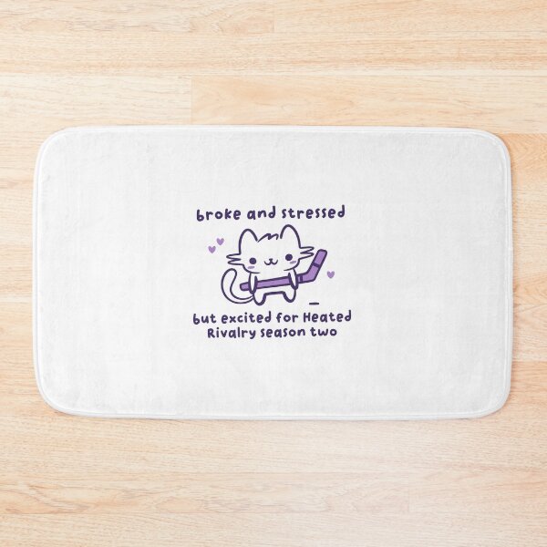 Item preview, Hockey Cat Broke And Stressed But Excited For Heated Rivalry Season Two designed and sold by Denisemichels.