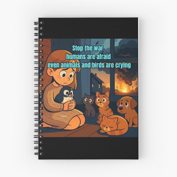 Item preview, Stop the war  humans are afraid even animals and birds are crying designed and sold by Dew  Drop wear.