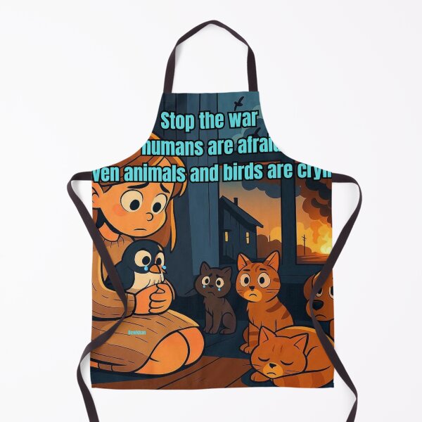 Item preview, Stop the war humans are afraid even animals and birds are crying designed and sold by Dew Drop wear.