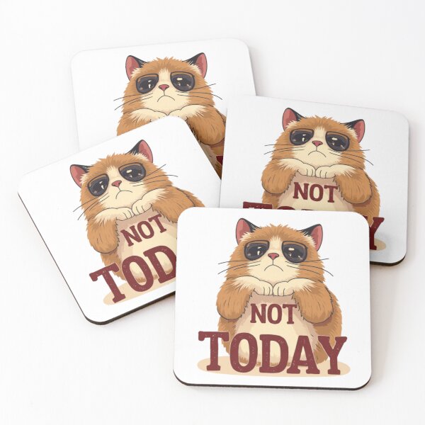 Item preview, Grumpy Cat Not Today Funny Cat Design designed and sold by esign-Chefin.