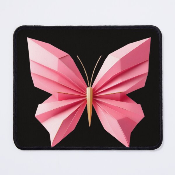 Item preview, Bright Pink origami butterfly, japanese paper art designed and sold by AlanyaArtX.