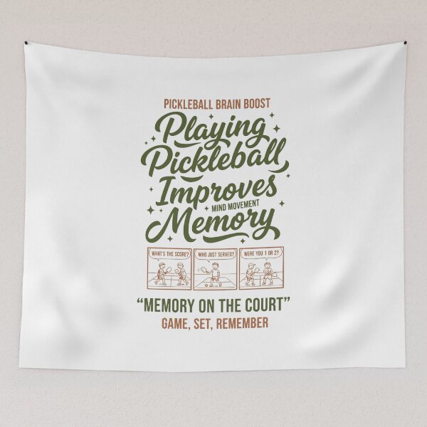 Item preview, Pickleball Player Playing Pickle Ball Memory On designed and sold by LuminOrb.