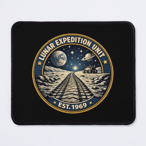Item preview, Lunar Expedition Unit Vintage NASA Aesthetic Lunar Rover Mission designed and sold by SplashTastic.