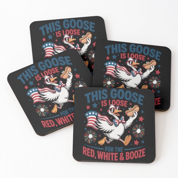 Item preview, This Goose Is Loose 4th of July Red White &Booze designed and sold by StuffNestie.