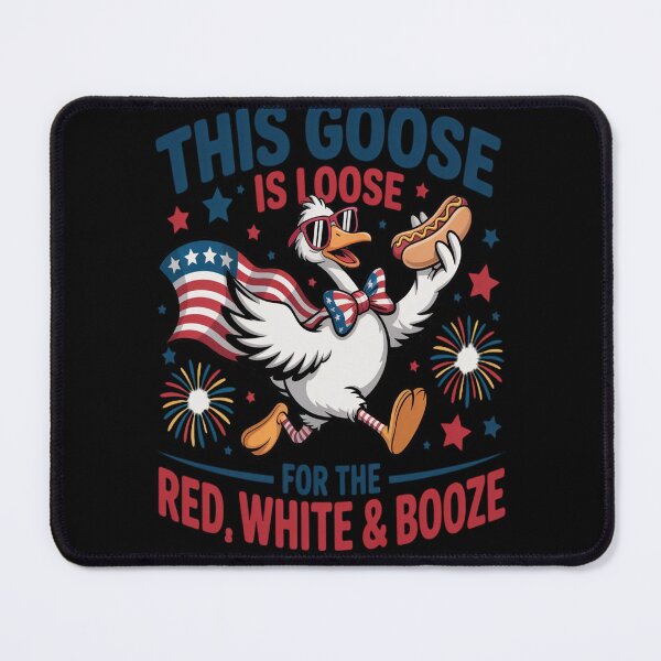 Item preview, This Goose Is Loose 4th of July Red White &Booze designed and sold by StuffNestie.