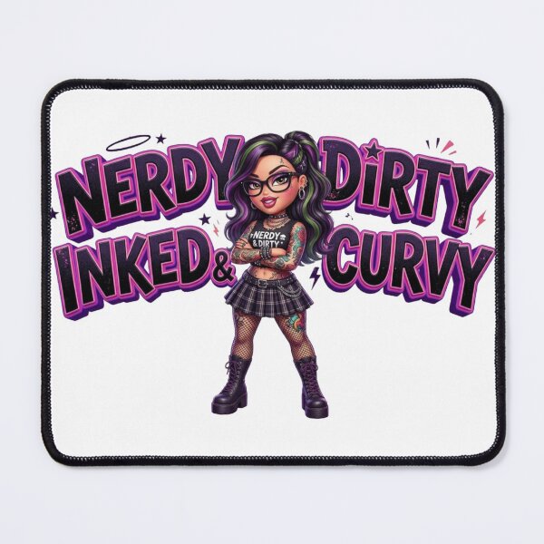 Item preview, Nerdy Dirty Inked & Curvy designed and sold by bleedsbluedesigns.