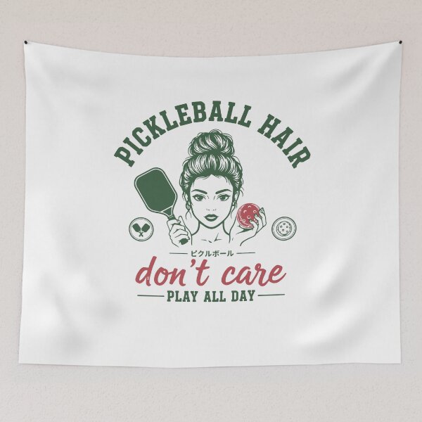 Item preview, Pickleball Hair Dont Care Play All Day Funny designed and sold by LuminOrb.