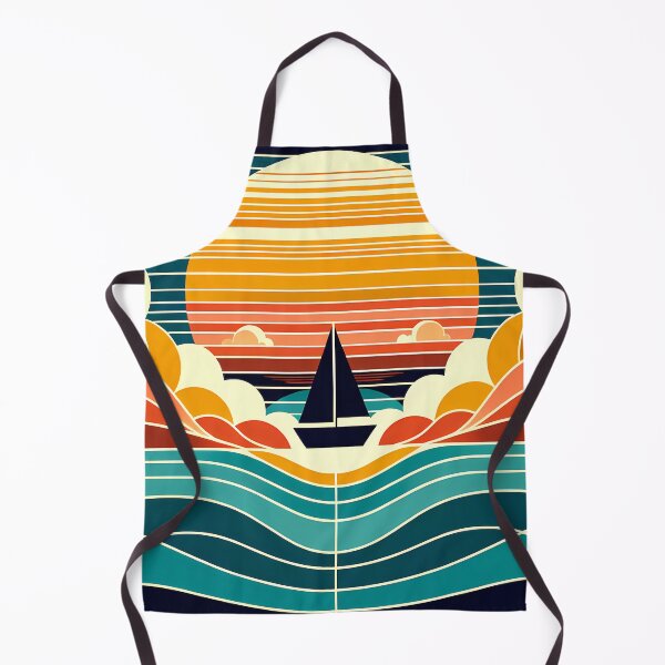 Item preview, Geometric Sailboat Sunset designed and sold by InkSmithery.