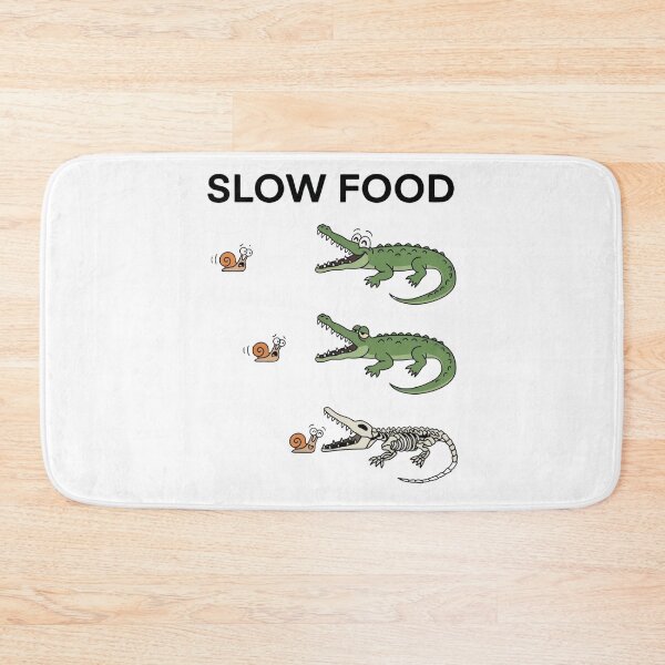 Item preview, Slow Food – Divertido diseño de meme de animales lindos con humor negro de caracol y cocodrilo designed and sold by aiqdelicia.