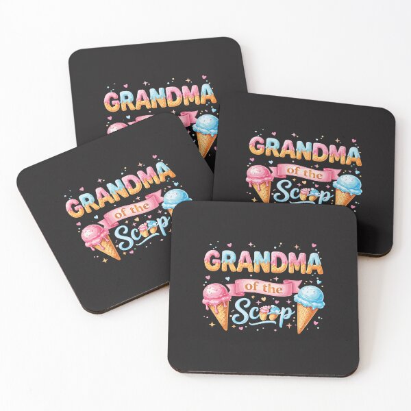 Item preview, Grandma of the Scoop Ice Cream Baby Shower Gender Reveal Gift designed and sold by kiralynstration.