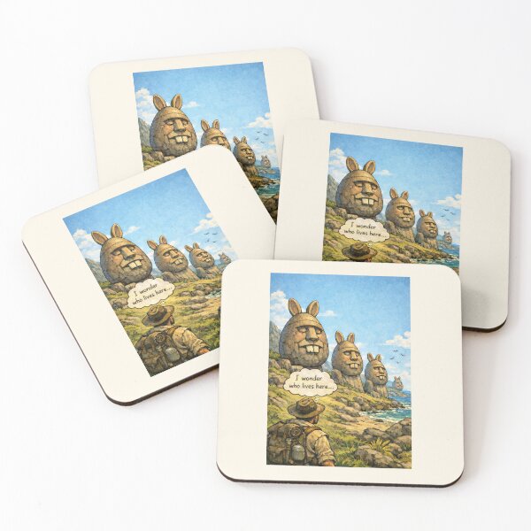 Item preview, Easter Island Bunny Heads Funny Design designed and sold by Hornace88studio.