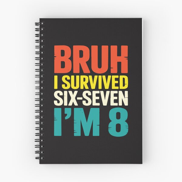 Item preview, Bruh I Survived Six Seven Im 8 Funny 8th Birthday Boy Design designed and sold by kiralynstration.