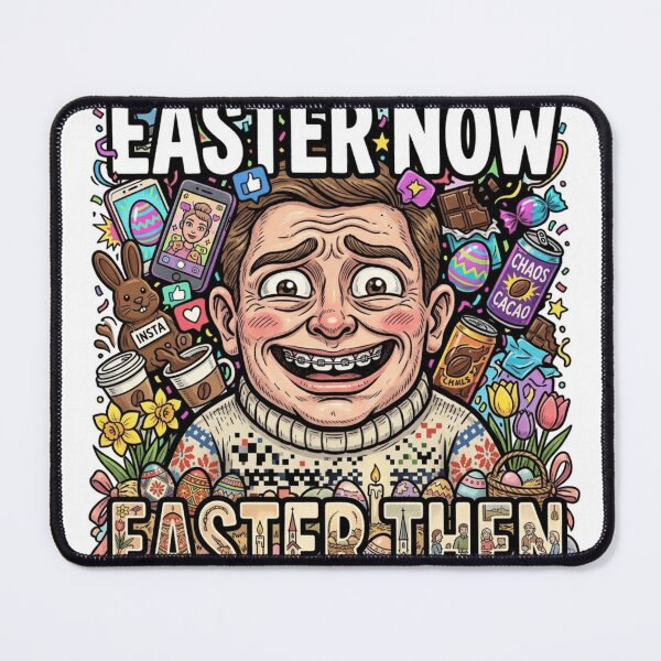 Item preview, Easter Now vs Then – Modern Chaos Meets Tradition Sticker designed and sold by Imaginarium of Chaos falcon88 .