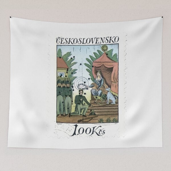Item preview, Czech Republic Look Vintage Postage Stamp designed and sold by red-amber65.