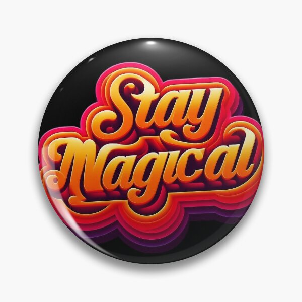 Item preview, STAY MAGİCAL retro 70s aesthetic typography  designed and sold by AlanyaArtX.