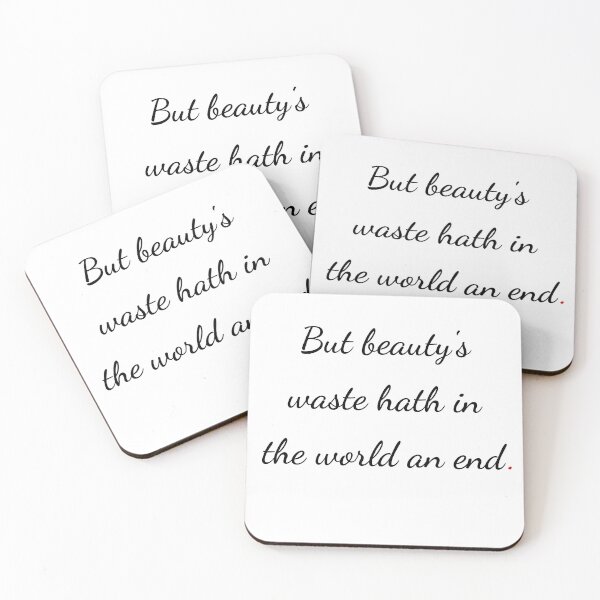 Item preview, "But beauty's waste hath in the world an end" - handwriting black designed and sold by ariksworld.