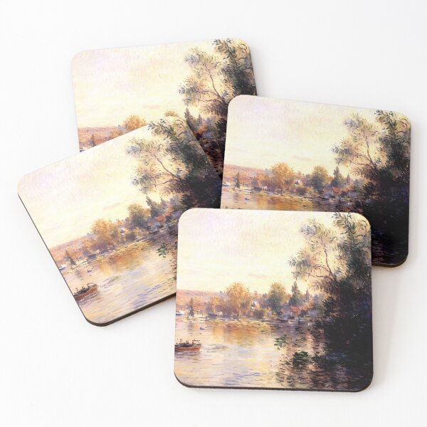 Item preview, Evening Effect of the Seine: Luminous Reflections and Soft Twilight  designed and sold by artdesignsnow.