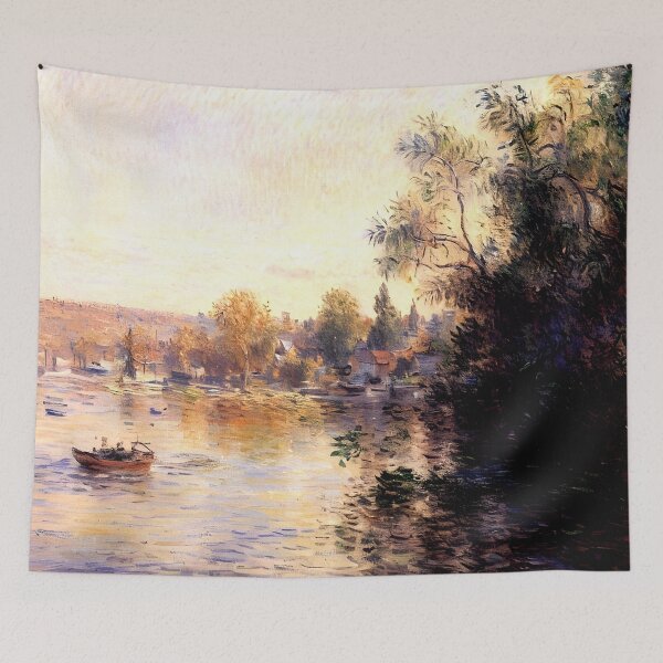 Item preview, Evening Effect of the Seine: Luminous Reflections and Soft Twilight  designed and sold by artdesignsnow.