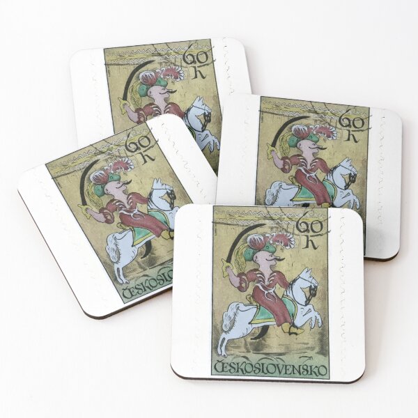 Item preview, Czech Republic White Horse Vintage Postage Stamp designed and sold by red-amber65.