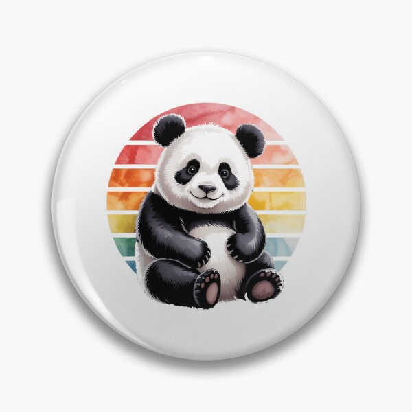 Artikelvorschau, Sonnenuntergangs-Panda, Kawaii-Panda entworfen und verkauft von Formatage.