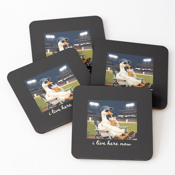 Item preview, Funny Goose Baseball I Live Here Now Ballfield Meme Design designed and sold by kiralynstration.