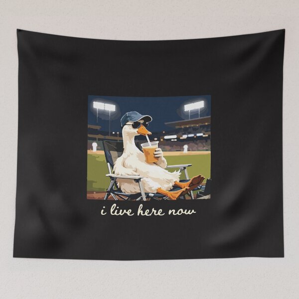 Item preview, Funny Goose Baseball I Live Here Now Ballfield Meme Design designed and sold by kiralynstration.