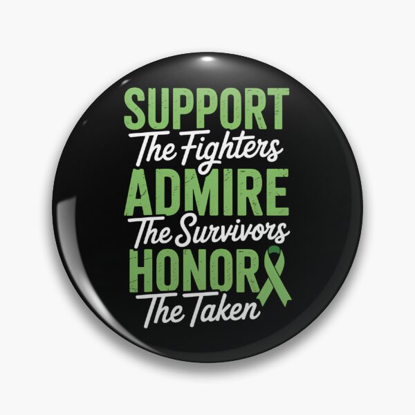 Item preview, SUPPORT ADMIRE HONOR, Green Ribbon Gallbladder Cancer designed and sold by Formatage.