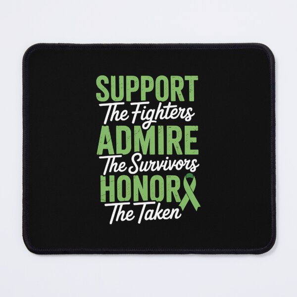 Item preview, SUPPORT ADMIRE HONOR, Green Ribbon Gallbladder Cancer designed and sold by Formatage.