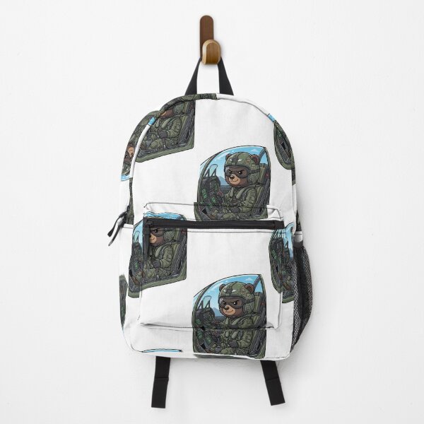 Item preview, Cute bear fighter pilot cartoon|Military Aviator Bear Kawaii Design designed and sold by carestazafeli.
