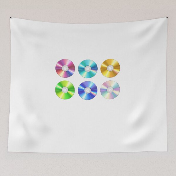 Item preview, Colorful CDs and DVDs – Retro Digital Disc Media Nostalgia Design designed and sold by Fleetwood1994.