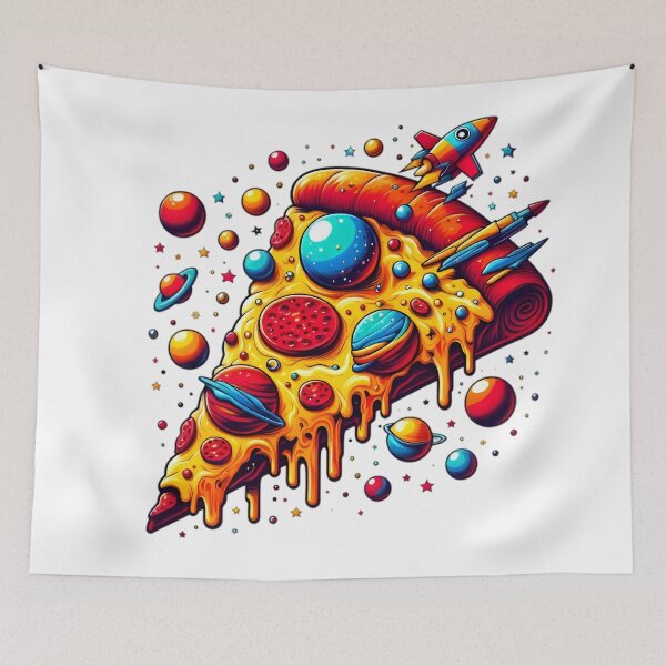 Item preview, Cosmic Pizza Slice - Galaxy Pepperoni Space Art designed and sold by AlanyaArtX.