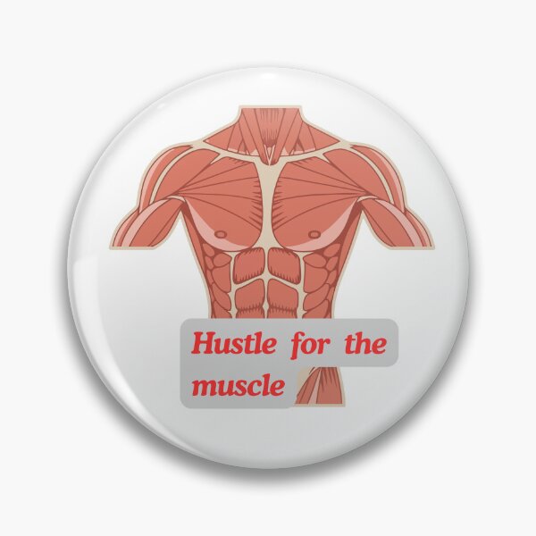 Item preview, Hustle for the Muscle - Retro Anatomy Fitness Art designed and sold by artsdylan.
