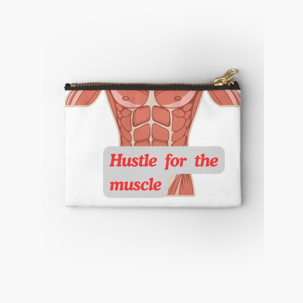 Item preview, Hustle for the Muscle - Retro Anatomy Fitness Art designed and sold by artsdylan.
