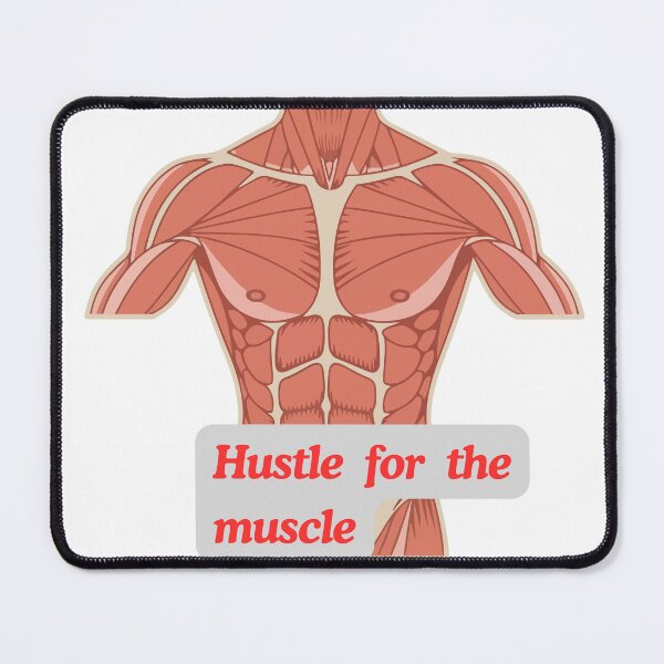 Item preview, Hustle for the Muscle - Retro Anatomy Fitness Art designed and sold by artsdylan.