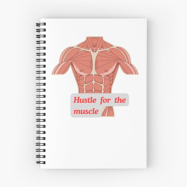 Item preview, Hustle for the Muscle - Retro Anatomy Fitness Art designed and sold by artsdylan.