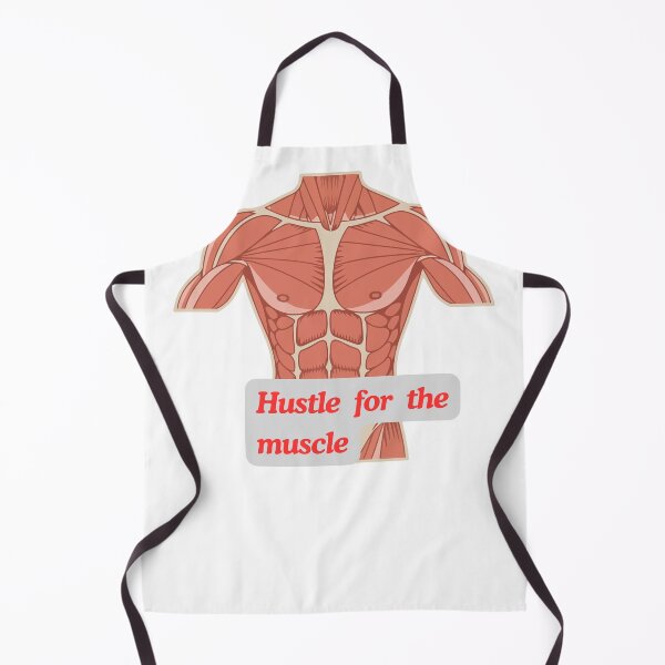 Item preview, Hustle for the Muscle - Retro Anatomy Fitness Art designed and sold by artsdylan.