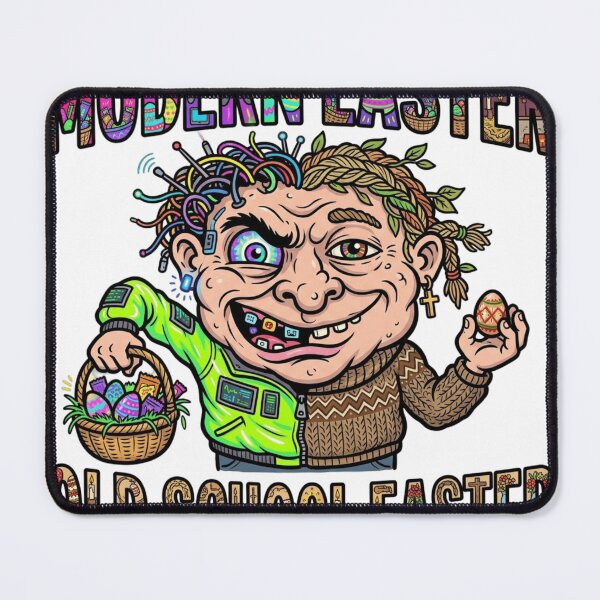 Item preview, Modern Easter vs Old School – Funny Parody Sticker designed and sold by Imaginarium of Chaos falcon88 .