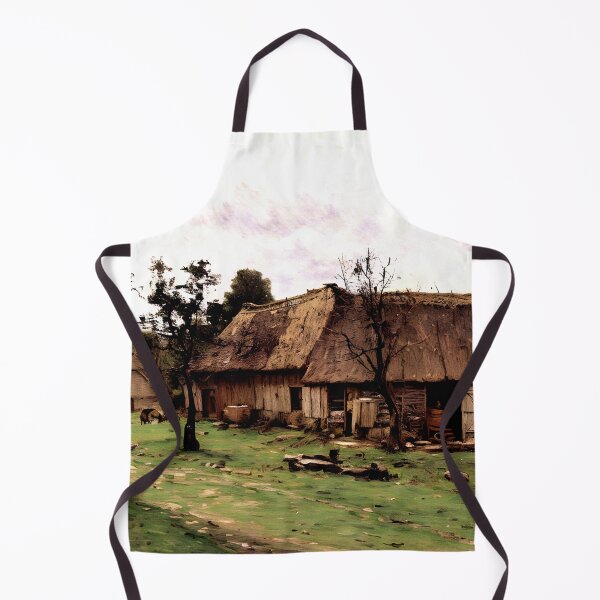Item preview, Farm Near Honfleur: Sunlit Rural Fields designed and sold by artdesignsnow.