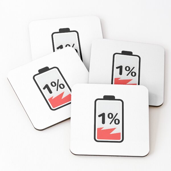 Item preview, Funny low battery 1 percent energy level designed and sold by AlanyaArtX.