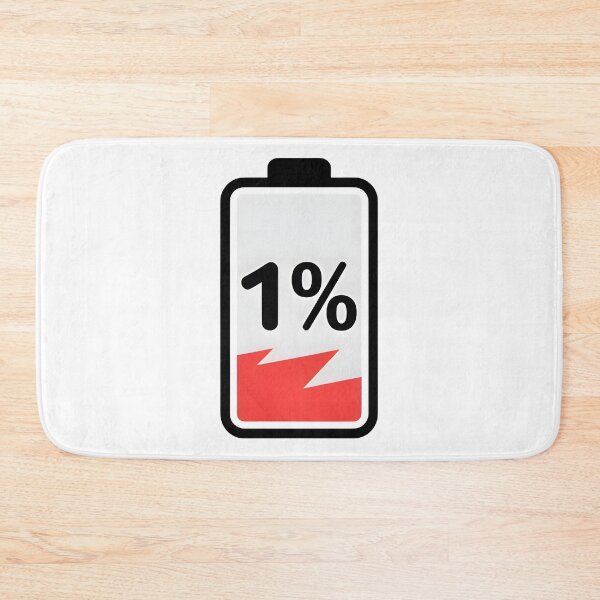 Item preview, Funny low battery 1 percent energy level designed and sold by AlanyaArtX.