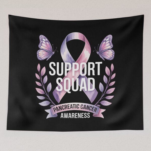 Item preview, Support Squad Pancreatic Cancer Awareness Purple Ribbon designed and sold by Formatage.