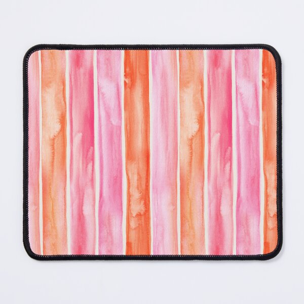 Item preview, Pink and Orange Cocktail Pop Hand Painted Watercolor Stripes designed and sold by micklyn.